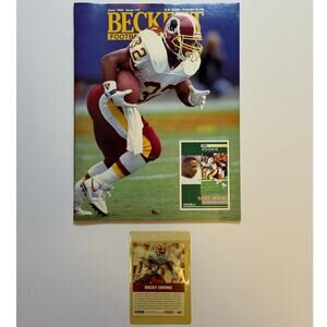 Ricky Ervins Skybox Hologram Card & Beckett Magazine